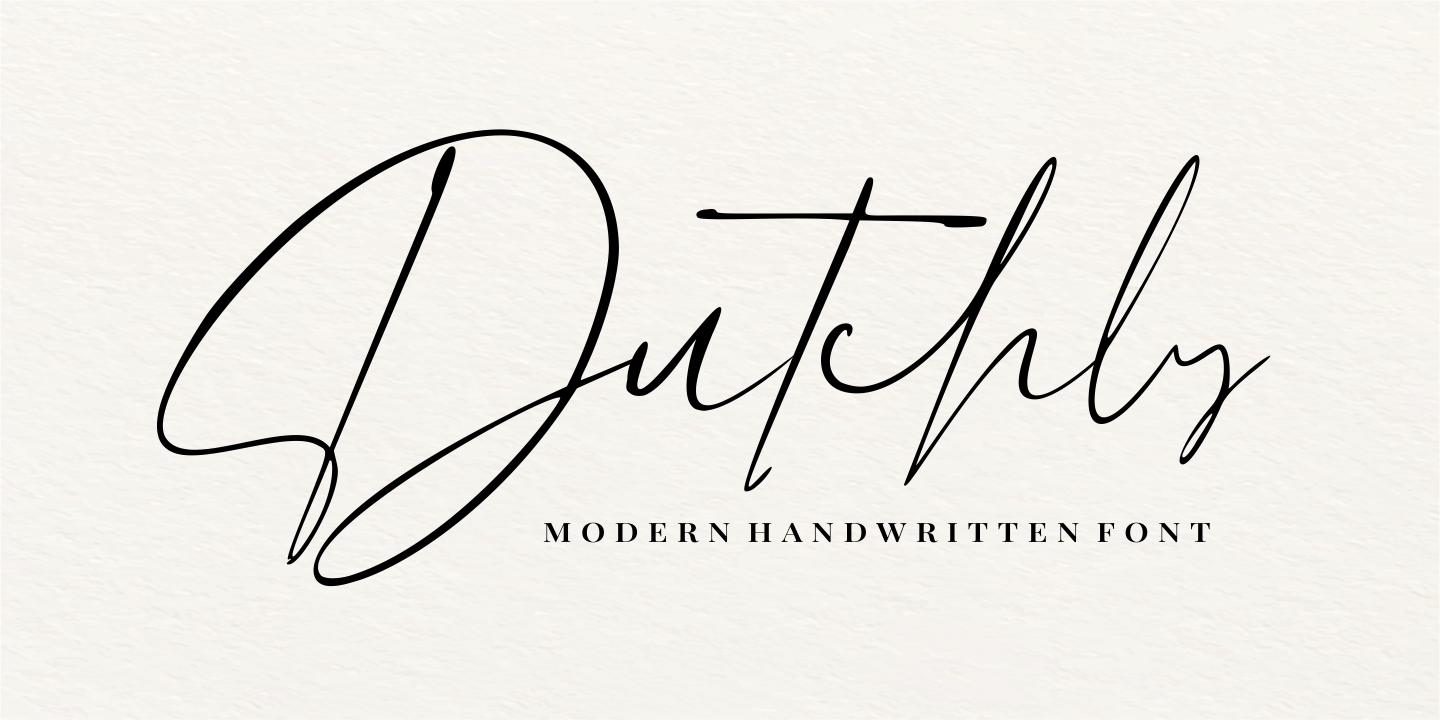 Schriftart Dutchly